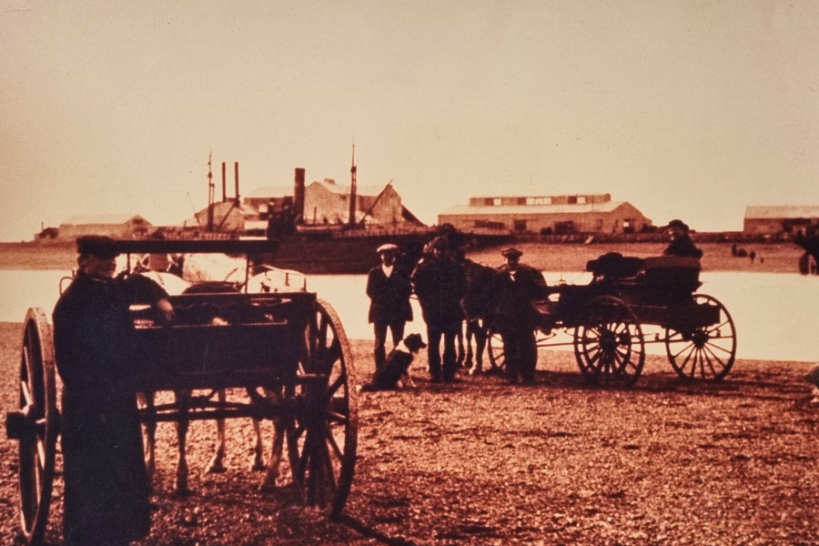 Río Grande - Venta de pescados - foto de Museo Fagnano