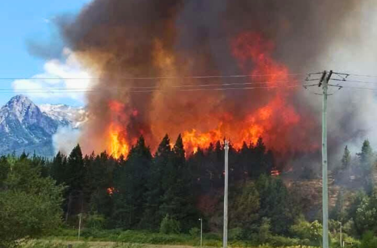 noticiaspuertosantacruz.com.ar - Imagen extraida de: https://elrompehielos.com.ar/un-incendio-forestal-obliga-a-evacuar-a-vecinos-de-epuyen