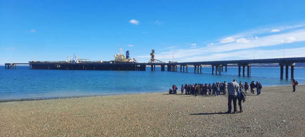 El encuentro de senderismo costero se llamó “Confluencia”, en referencia al encuentro del mar y el Río Gallegos