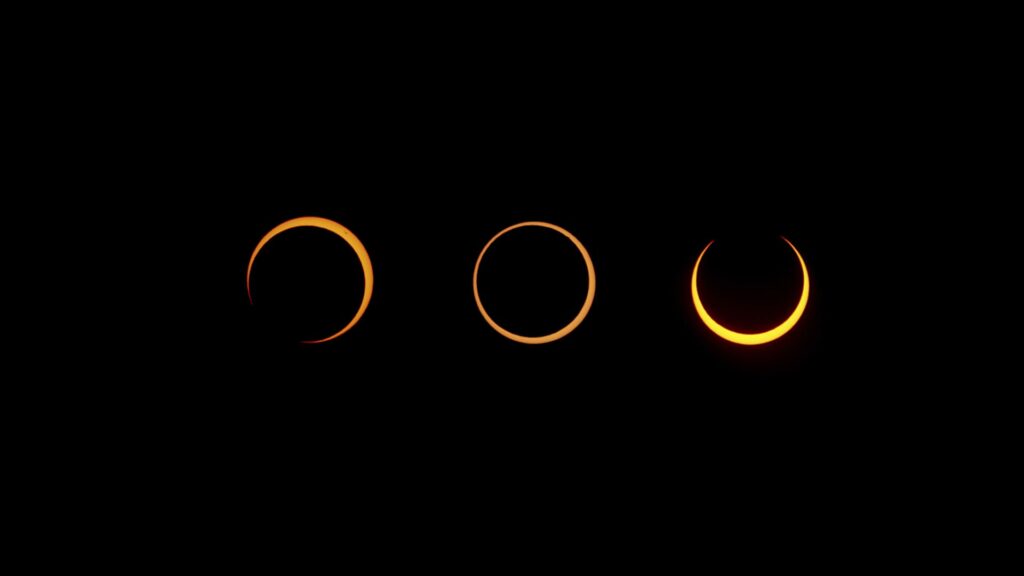 fotografía nocturna en Parque Patagonia. eclipse