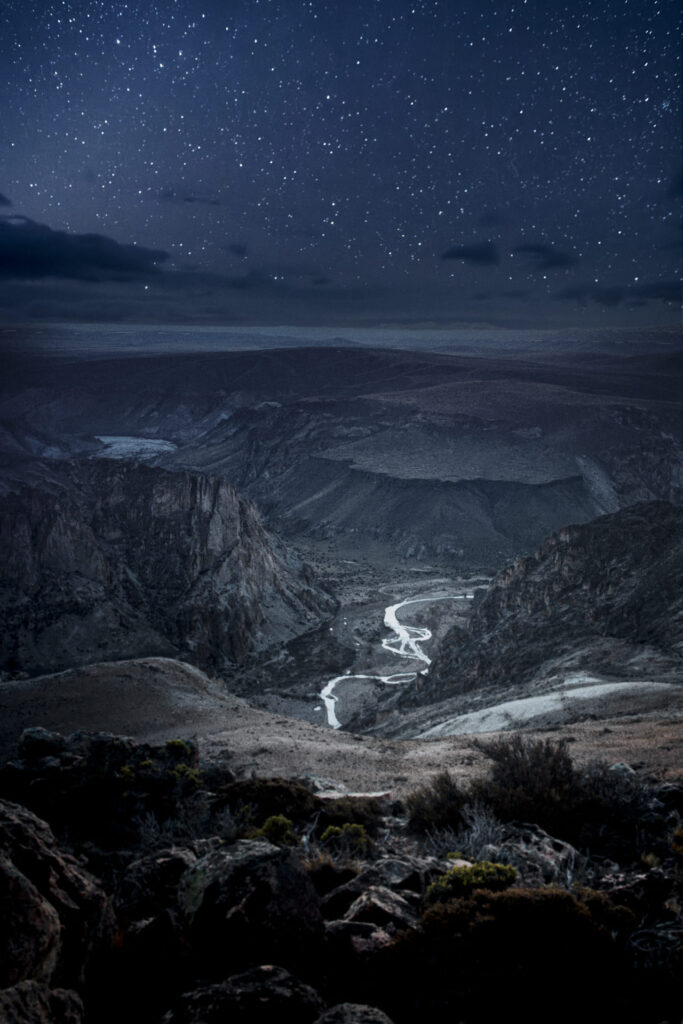 fotografía nocturna en Parque Patagonia