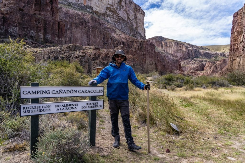 escalada regenerativa en Cañadón Caracoles